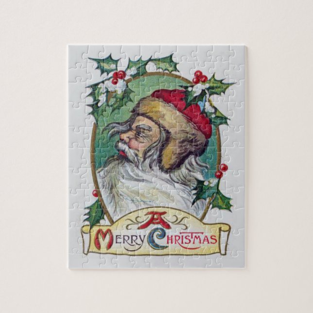 Vintage Gnome Christmas Jigsaw Puzzle (Vertical)