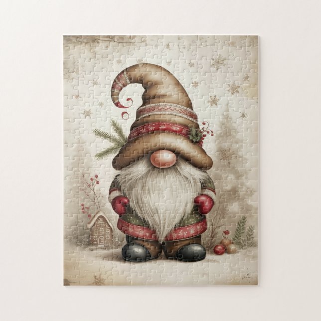 Vintage Gnome Puzzle (Vertical)