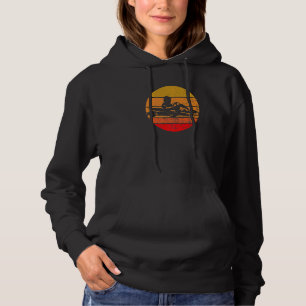 Vintage Go Cart Racer Retro Go Kart Racing Go Kart Hoodie