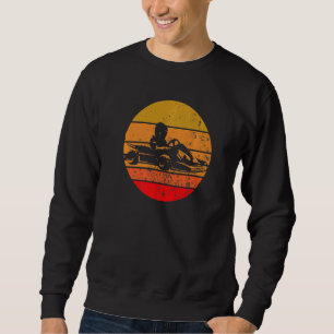 Vintage Go Cart Racer Retro Go Kart Racing Go Kart Sweatshirt