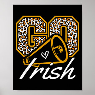 Vintage Go Cheer Irish School Srit For Women Girls Poster