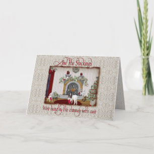 Vintage Goat Christmas Card