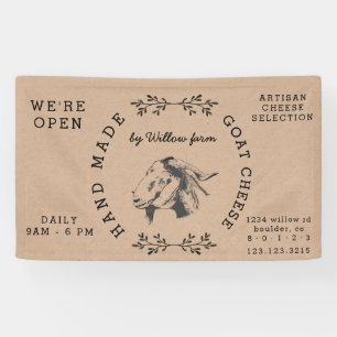vintage goat milk products farm fresh banner