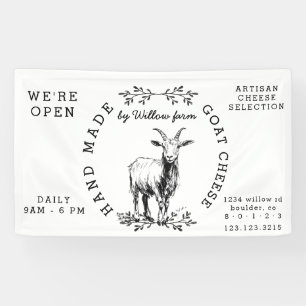 vintage goat milk products farm fresh banner