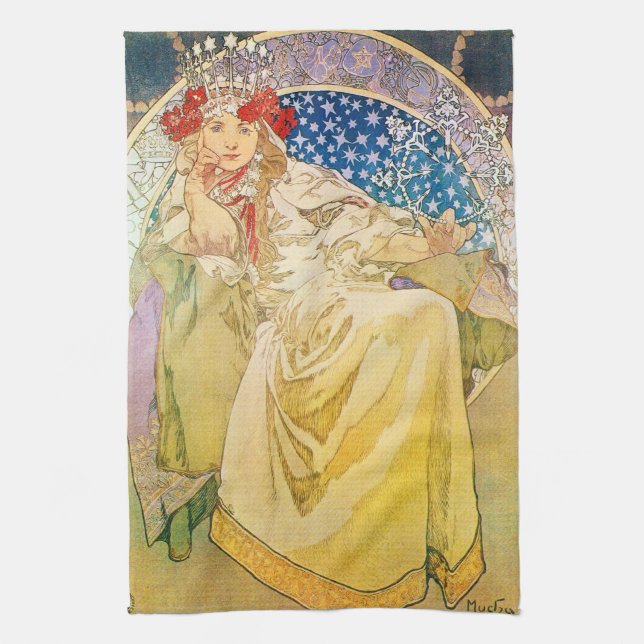 Vintage Goddess Tea Towel (Vertical)