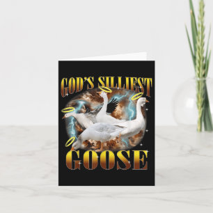 Vintage Gods Silliest Goose Funny Silly Goose Pun Card
