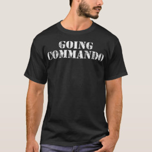 Vintage Going Commando Retro USA Military Distres T-Shirt