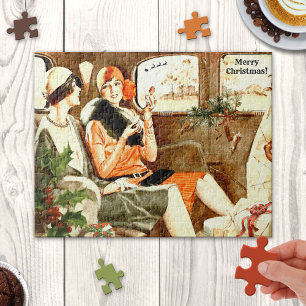 Vintage Going Home for Christmas Puzzle