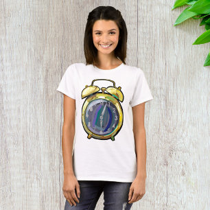 Vintage Gold Alarm Clock Retro Timepiece T-Shirt