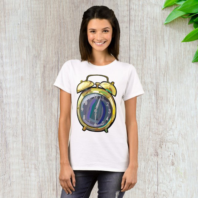Vintage Gold Alarm Clock Retro Timepiece  T-Shirt (Creator Uploaded)
