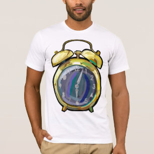 Vintage Gold Alarm Clock Retro Timepiece  T-Shirt