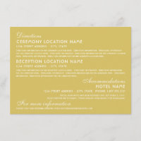Vintage Gold and Ivory Art Deco Wedding Details