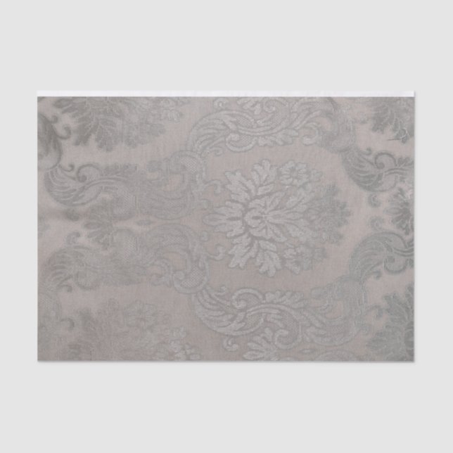 Vintage Gold Damask Tissue Paper (Front)