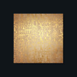 Vintage Gold Egyptian Hieroglyphics Paper Print<br><div class="desc">This is a gorgeous traditional Egyptian hieroglyphics print.</div>