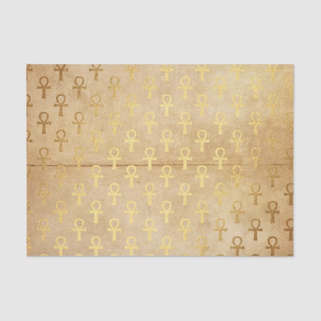 Vintage Gold Egyptian Paper Print (Front)