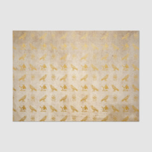 Vintage Gold Egyptian Paper Print