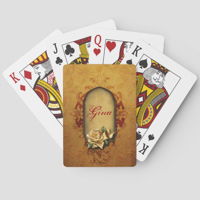 Vintage Gold Embossed Bicycle® Playing Cards (Back)