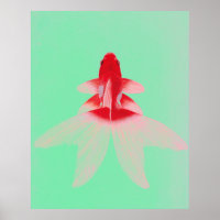 Vintage Gold Fish Wallart Poster