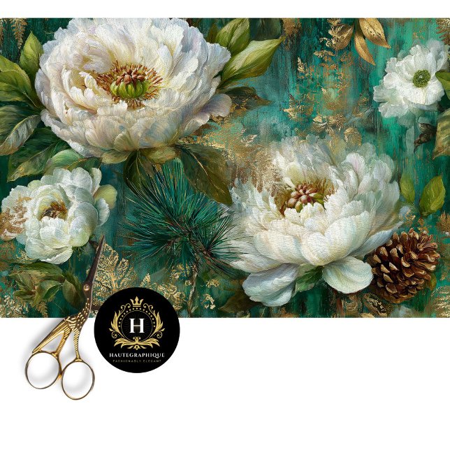 Vintage Gold Floral Seamless Decoupage Tissue Paper (Creator Uploaded)