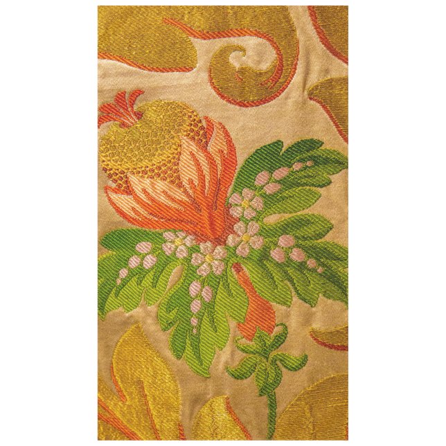 Vintage gold flowers tablecloth jacquard (Front)