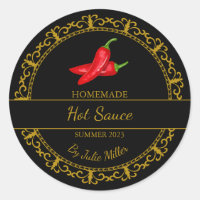 Vintage Gold Homemade Hot Chilli Sauce Black Label