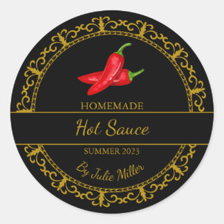 Vintage Gold Homemade Hot Chilli Sauce Black Label