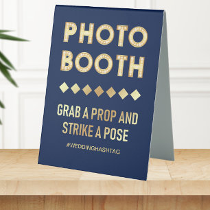 Vintage Gold Marquee Letters Wedding Photo Booth