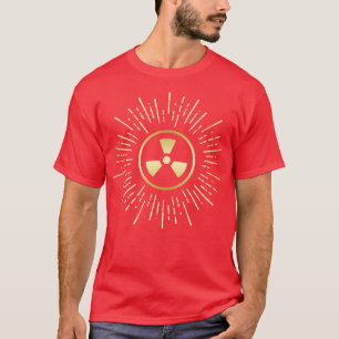 Vintage Gold Radioactive Sign T-Shirt