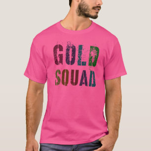 Vintage Gold Squad War Game Winners Wear Team Colo T-Shirt