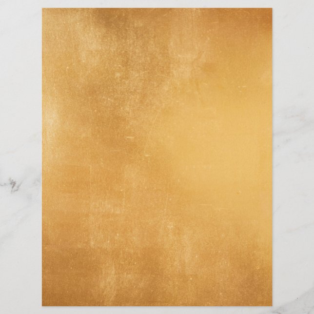 Vintage Gold Texture Scrapbook Paper (Front)