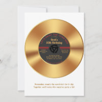 Vintage Gold Vinyl 45 Record Surprise Birthday