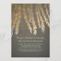 Vintage Gold Willow Tree Branches Bridal Shower