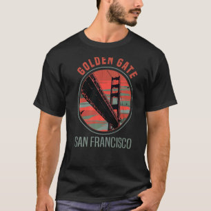 Vintage Golden Gate Bridge California Retro San Fr T-Shirt