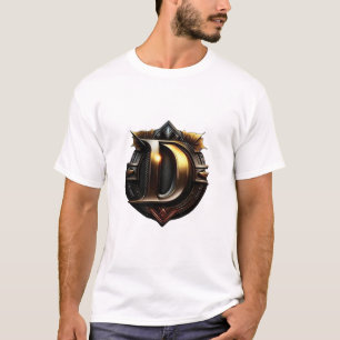 Vintage Golden Letter "D"  T-Shirt