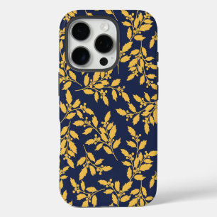 Vintage Golden Mistletoe iPhone 16 Pro Case