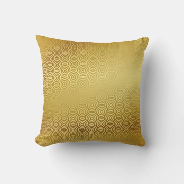 Vintage golden patterned elegant background. cushion (Front)