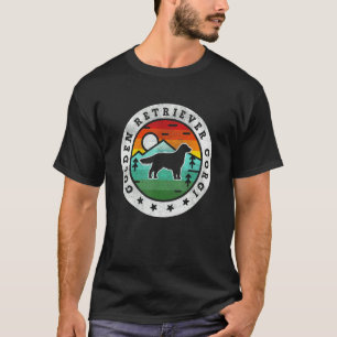 Vintage Golden Retriever Corgi Retro Dog Mum Dad T-Shirt