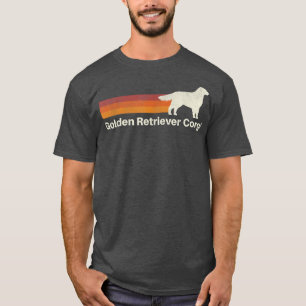 Vintage Golden Retriever Corgi Retro Mom Dad Dog  T-Shirt