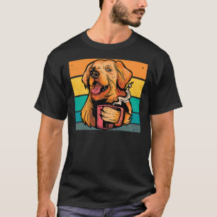 Vintage Golden Retriever Dog Training Walker T-Shirt