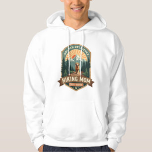 Vintage Golden Retriever Hiking Mum Trail Tested M Hoodie