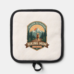 Vintage Golden Retriever Hiking Mum Trail Tested M Pot Holder