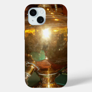 Vintage Golden Samovar | Heirloom Tea Pot Art Prin iPhone 15 Case