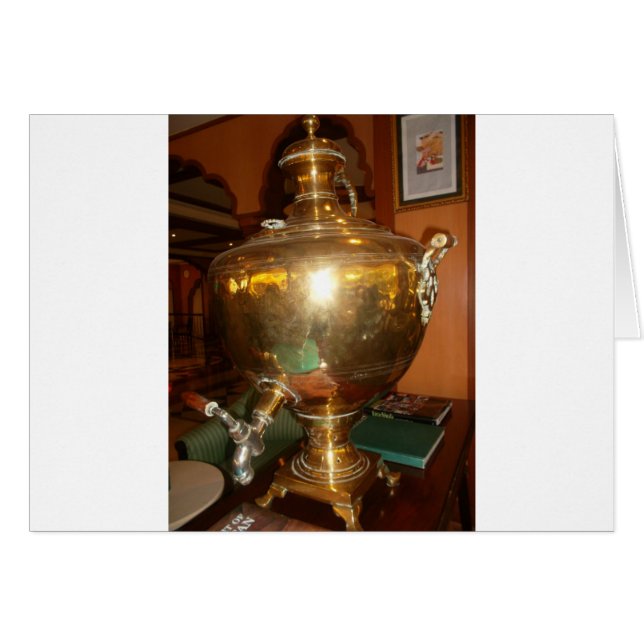 Vintage Golden Tea Pot Wall Art & Print (Front Horizontal)