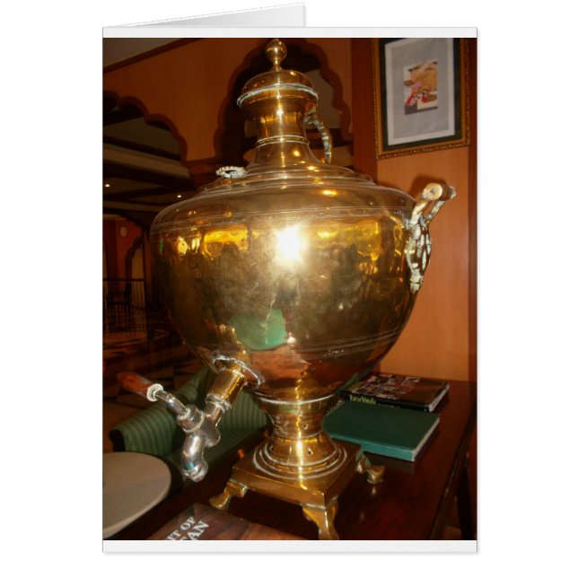 Vintage Golden Tea Pot Wall Art & Print (Front)