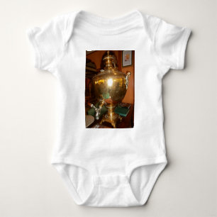 Vintage Golden Tea Pot Wall Art & Print Baby Bodysuit