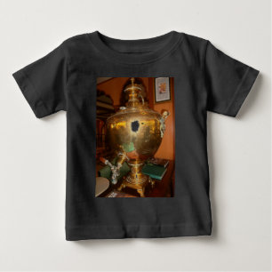 Vintage Golden Tea Pot Wall Art & Print Baby T-Shirt