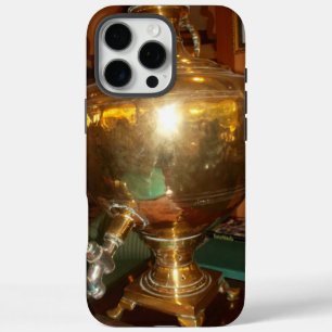 Vintage Golden Tea Pot Wall Art & Print iPhone 16 Pro Max Case