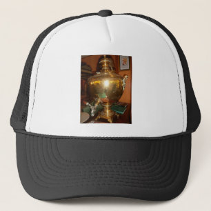 Vintage Golden Tea Pot Wall Art & Print Trucker Hat