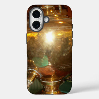 Vintage Golden Teapot Art Print iPhone 16 Case