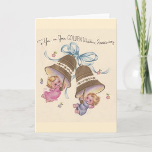 Vintage Golden Wedding Anniversary Card